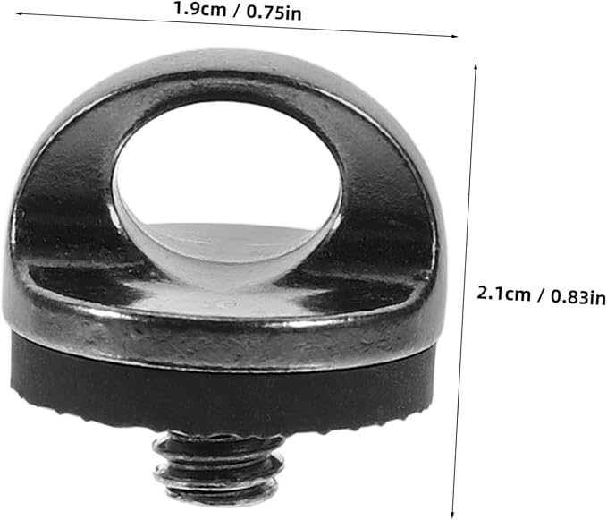DOITOOL 4pcs Camera D-Ring Screw Accessory for Tripod Quick Release Plate Deep Grey Photography Mounting Hardware for DSLR and Mirrorless Cameras