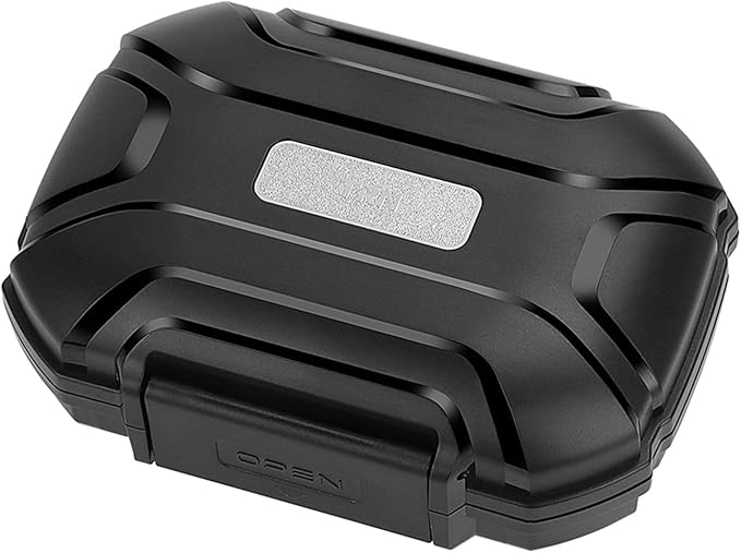KYUHEEO IEM Case, Portable in Ear Headphones Case, Waterproof Shockproof Earbuds Storage Box Small Hard Case for in Ear Monitors Earphones Earbuds IEM Cable