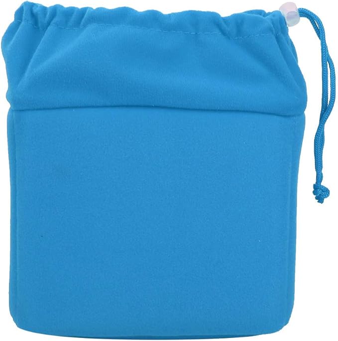 Camera Insert Bag, Camera Padded Bag Shockproof Camera Insert Bag Foldable Protective Bag Inner Camera Organizer with Drawstring for Dslr Camera Lens (Blue)