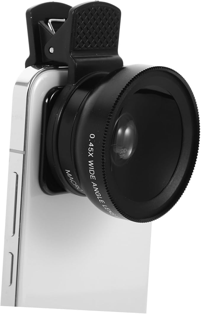 Homoyoyo Phone Lens Cell Phone Mobile Phones Phone Macro Lens for Phone Clip on Phone Lens Phones Lens Clip on Smartphones Lens Multifunction Aluminum Alloy Telephone