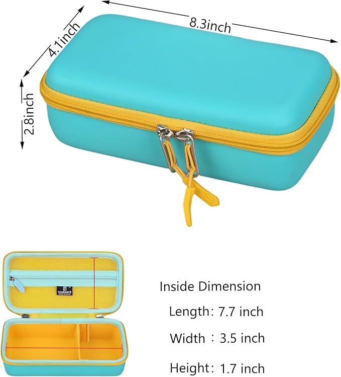 Hard Storage Case for HiMont/Sangrui/ARNSSIEN/Usteetic Camera Instant Print - Travel Case for Selfie Video Camera(Only Box) (PU, Blue)