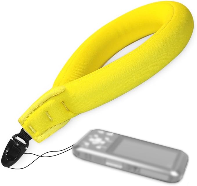 Waterproof Camera Float, Waterproof Float Strap for Underwater Camera and Waterproof Life Pouch Case - Universal Floating Wristband/Hand Grip Lanyard Works with GoPro, Nikon, Canon, Sony,Pentax,Camco
