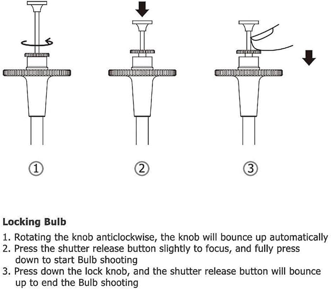 JJC TCR-40S Silver 40cm Threaded Cable Release, Mechanical Shutter Release Cable, Bulb-Lock Design for Long exposures