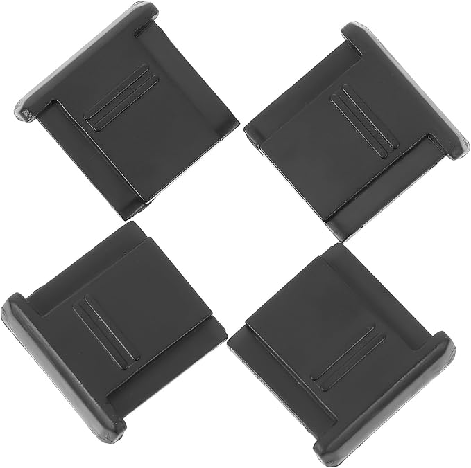 Kisangel 4Pcs Camera Hot Shoe Cover Protector Plastic Caps for DSLR and Mirrorless Cameras Hot Shoe Mount Caps for Photography Accessories