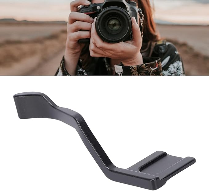 Thumb Up Grip, Aluminum Alloy Camera Thumb Rest for nikons ZFC with Ergonomic Design, Lightweight CNC Machined Hand Grip for Stable Photography (Black)