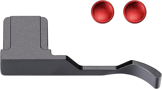 Thumb Grip with Hot Shoe Cover for Fujifilm X100V/X100VI Metal Camera Hot Shoe Thumb Hand Grip Accessories (Aluminum Alloy-Black)