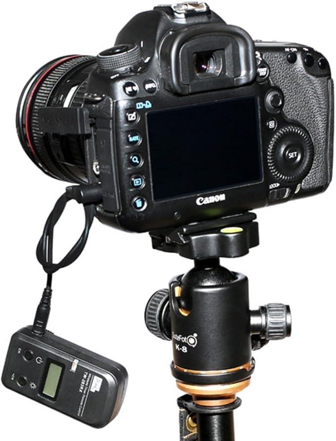 Wireless Shutter Release for Canon ，PIXEL TW-283/E3 LCD Timer Remote Control for Canon 650D 650D 600D 550D 500D 450D 70D 60D 700D