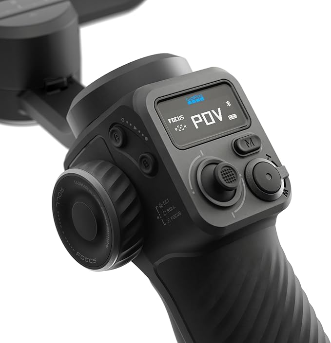 GoPro Fluid Pro AI 3-Axis Gimbal Stabilizer for GoPro Cameras and Smartphones, Subject Tracking, Lighting, Wireless Camera Control, Portable, Vlogging, 360° Rotation, Device Charging