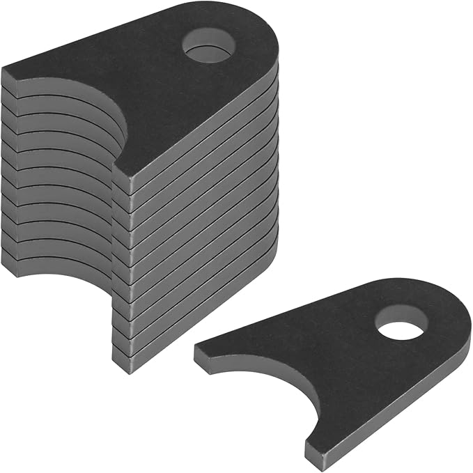 12 Pack Universal Weld-On Shock Tabs Fit 1.5" Round Tube, 2-1/2" Height, Chassis Frame Tube Mount Tabs