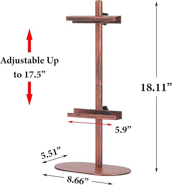 Picture Easels for Display, Adjustable Tabletop Easel for Picture Frames up to 17.5", Metal Art Display Stand for Painting Signs Photos, Antique Easel Stands with Base for Home Office Galleries