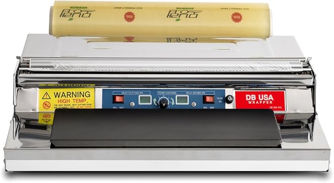 VisionTechShop CW-500E, 20 Inch / 500 mm Hand Wrapping Machine Film Wrapper for Food Packaging, MADE IN KOREA