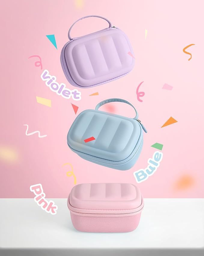 Kids Camera Instant Print Case for ESOXOFFORE, Dylanto, Cimizi,DUDUDRAGON etc - Shockproof Protective Travel Storage Bag with Handle, Cute Gifts for Girls Boys