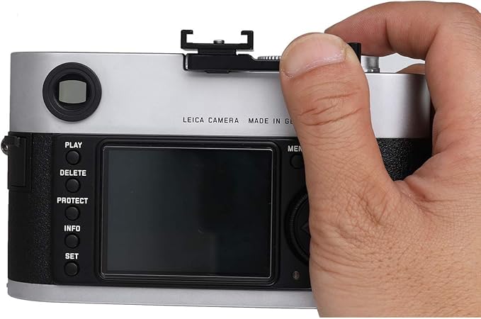 Hot Shoe Thumb Up Rest Hand Grip,with Cold Shoe， Compatible with Olympus Fuji