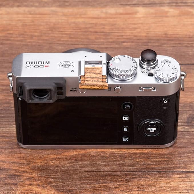 Wood Camera Hot Shoe Cover Compatible with OM-D E-M1,E-M5,E-M10,E-M1 Mark II,E-M5 Mark II,E-M10 Mark II,E-M10 Mark III Pen-F Cameras Hot Shoe Protector Cap 1 PCS Golden