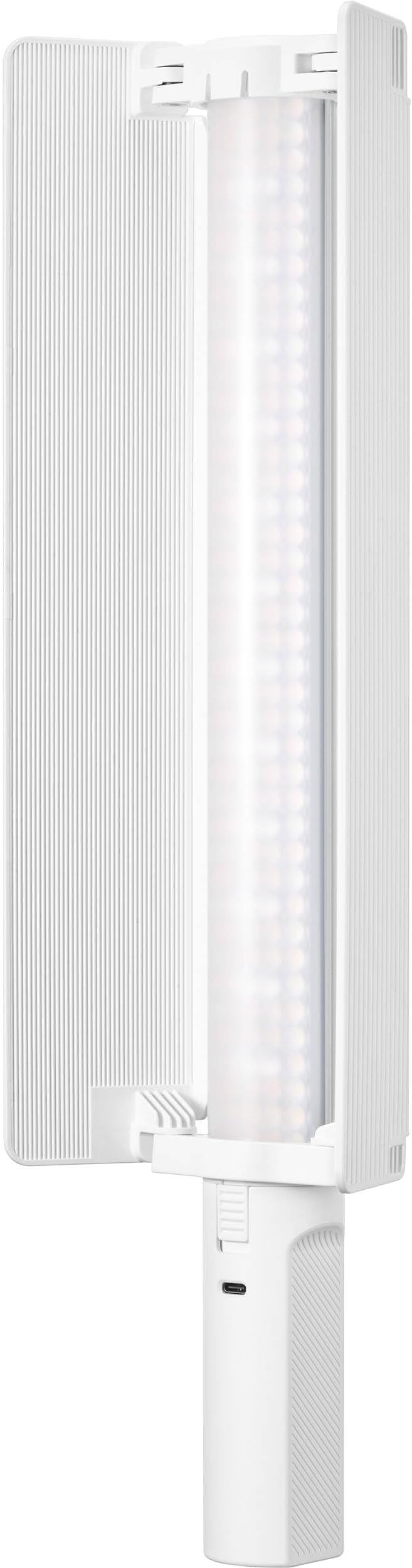 Godox Mini RGB LED Light Stick, 2500–8500K Bi-Color & RGB Wand, 1580 Lux, Built-in Battery, App & Onboard Control, FX Effects, Barndoors, Carry Bag (LC500RMINIWHT)