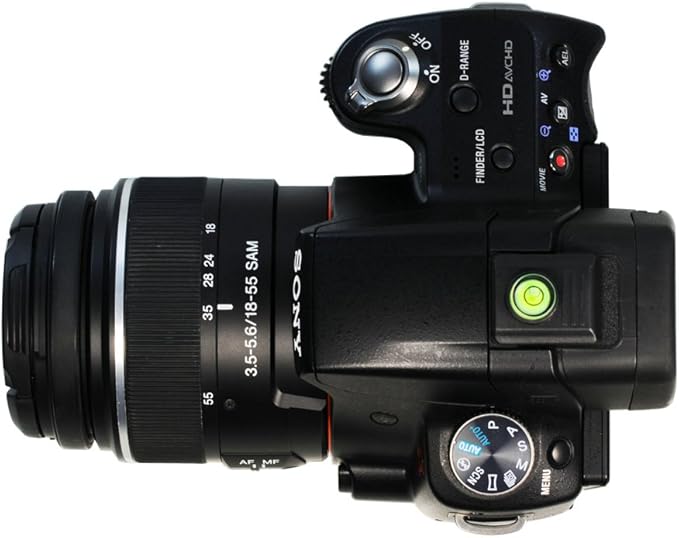Foto&Tech 2 In 1 Hot Shoe Cover with Bubble Spirit Level Compatible with Sony Alpha A33 A55 A65 A77 A900 A700 A580 A560 A550 A500 A450 A390 A380 A350 A330 A300 A230 & Minolta Maxxum Series SLR Cameras
