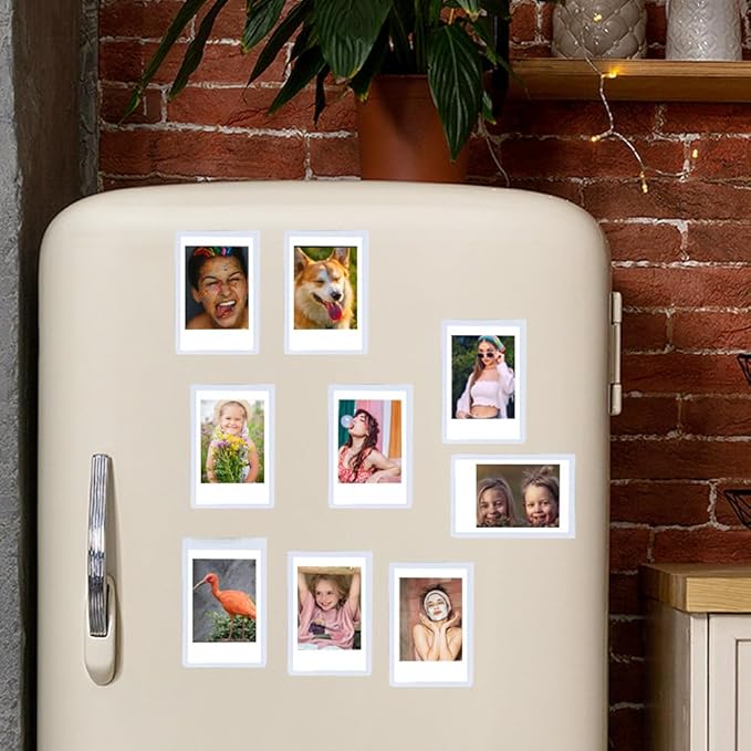 Orga'Neat 2x3 Magnetic Photo Frame Refrigerator for Fujifilm Instax Mini Instant Film, Magnet Picture Frames for Fridge Small Picture Holder for 8.6cm*5.4cm Picture -5 Pack