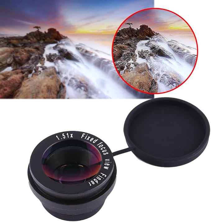 Acouto 1.5X Zoom Viewfinder Eyepiece Magnifier for DSLR Camera 1.5X Fixed Focus Viewfinder Eyepiece Magnifier Eyecup Accessory