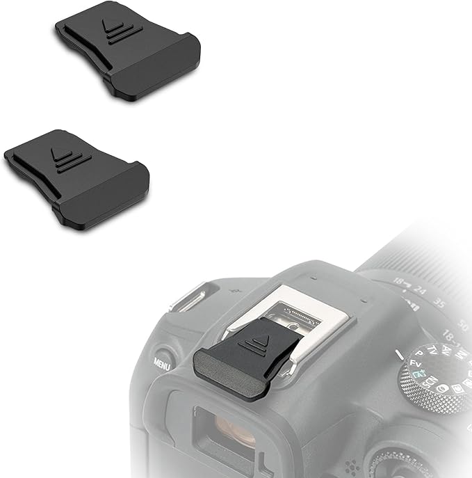 JJC 2Pack Hot Shoe Cover Cap Protector for Canon EOS R50 R10 R8 R7 R6 Mark II R5 Mark II R5C R3 Camera, Replaces Canon ER-SC2 Hot Shoe Cover