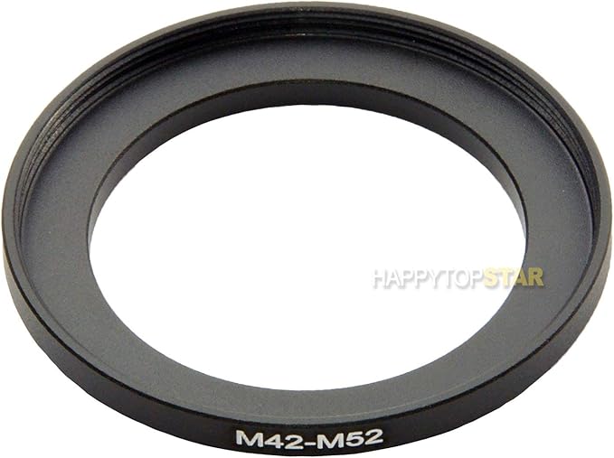 Metal M42 to M52 Male to Female 42mm to 52mm M42-M52 Step-Up Coupling Ring Adapter for Lens Filter