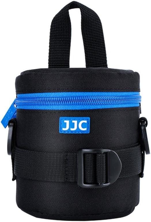 JJC Deluxe Lens Case Pouch Bag for Canon EF-S 18-55mm/EF 50mm f1.8/RF-S 18-150mm, Nikon AF-S 18-55mm/AF-P 18-55mm/AF-S 50mm f1.8, Fujifilm XC 16-50mm/XF 18-55mm & More Lens Below 2.95" x 3.93"(D x L)
