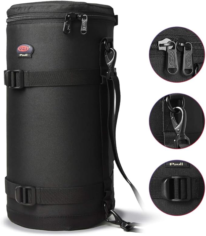 BPAULL Lens Pouch For DSLR Camera Lens Fits for Canon, Nikon, Pentax, Sony, Olympus, Panasonic, and other Lens
