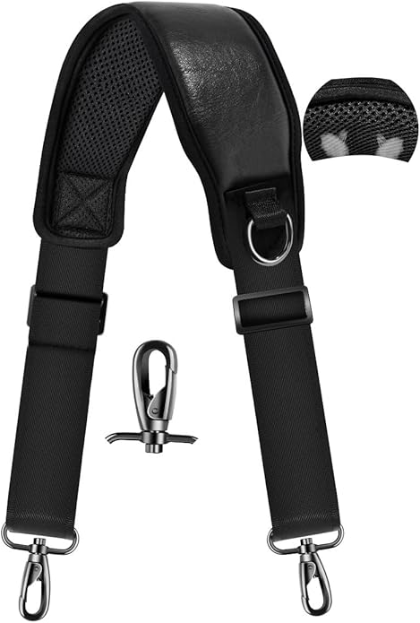 77-Inch Shoulder Strap For Bags Featuring An Ultra-Cushion Breathable Pad, And Double Adjustable Buckles For Versatility