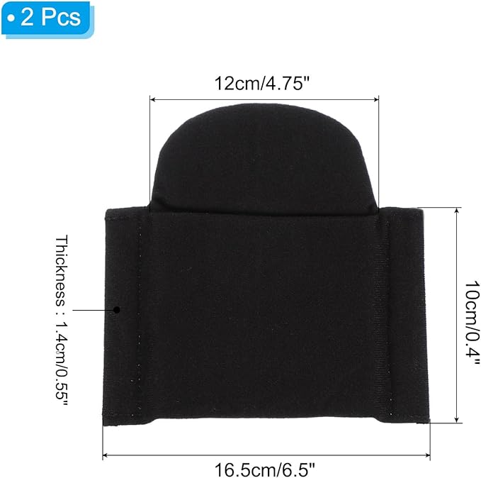 PATIKIL Camera Bag Divider, 2Pcs 6.5"x6.3"x0.55" Shockproof Camera Bag Inserts Separator Pad Protective Lens for Nikon Camera DSLR Protect Bag Organizer Universal Divider Cushion, Black