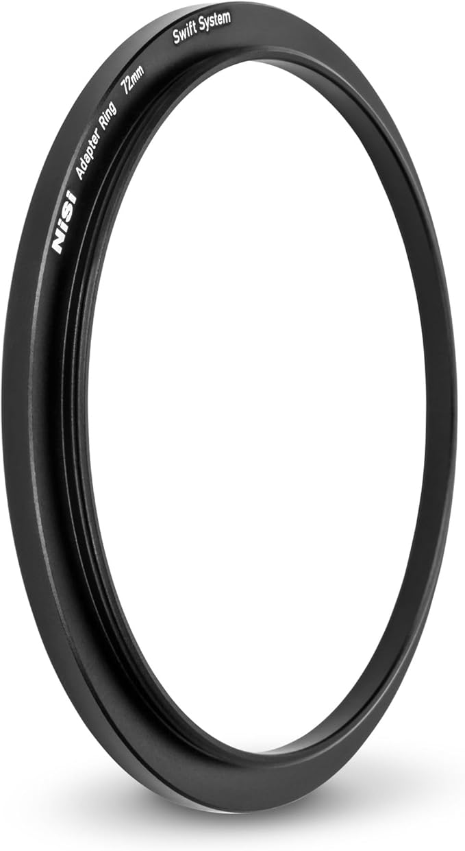NiSi Swift 72mm Adapter - Base Ring Compatible with NiSi Swift System Friction Mounted Circular Filters - Adapter Threads to Camera Lens and Holds 72mm Press-On Swift Filters