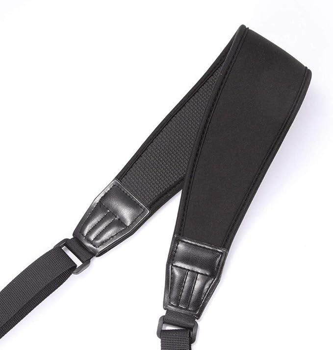 Camera Tripod Monopod Strap for Manfrotto BENRO Tripod, Adjustable & Quick-Release Neoprene Shoulder Neck Sling Carrying Belt - Black