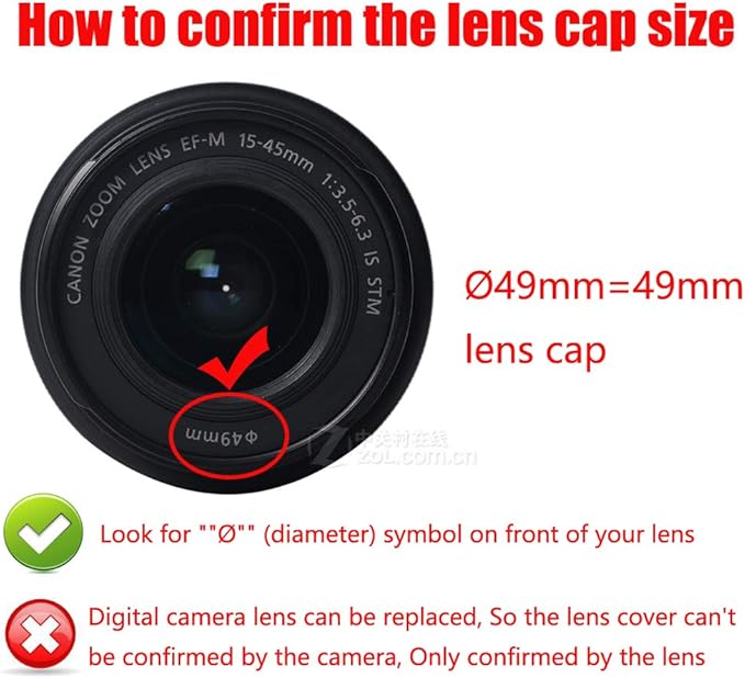 49mm-58mm Step Up Ring [49mm Lens to 58mm Filter], FANZR Camera Lens Filter Adapter Ring Lens, Premium Aluminum (2 Pack)