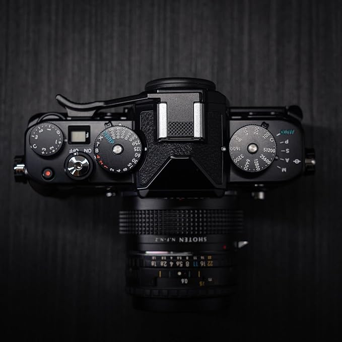 Metal Thumb Up Grip for Nikon Zf Camera, Hot Shoe Thumb Rest Support Grip ，Exclusive Vintage Anti-Slip Pattern, Enhance The camera's Grip Feel (Black)