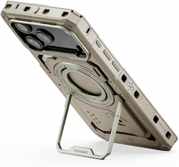 Tilta Khronos Case Compatible with iPhone 17 Pro Max - Beige | Snap in Design | Locking Clamp for Secure Mounting | Passthrough Power | Works with Focus Handles, Cooling Modules, Filters
