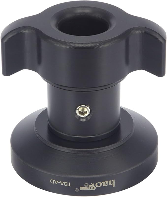 Haoge TBA-AD Tie Down Locking Handle Short Threaded Knob for Manfrotto Tripod Video Fluid Head Bowl Adapter MVH500A MVH502A 504HD 526 509HD 519