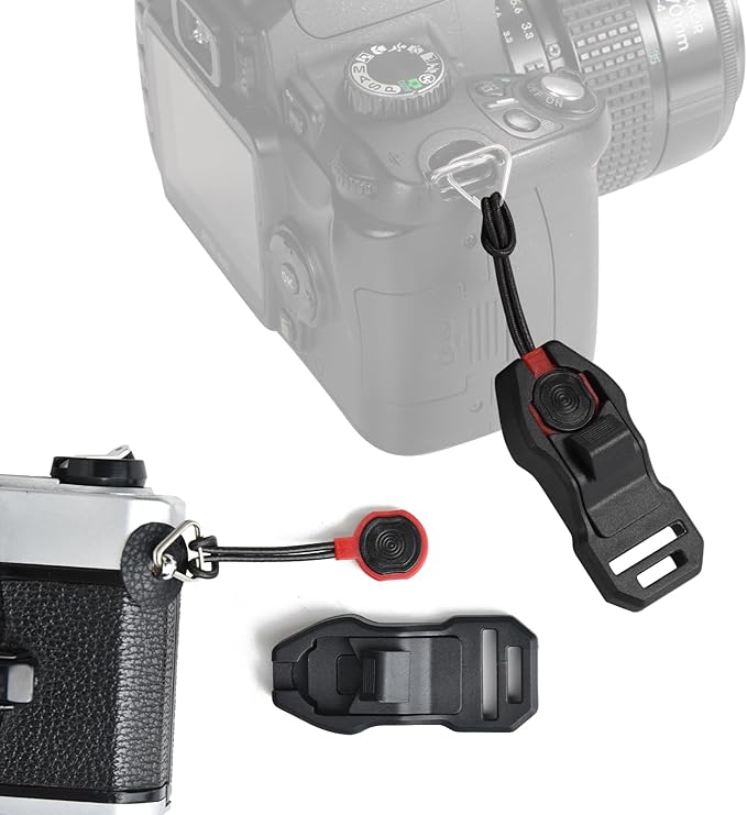 Anchor Connector Suitable for Peak Design Strap 3-Layer Structure Load-Bearing 198 lbs Suitable with DSLR Mirrorless Camera Telescopes (Red)