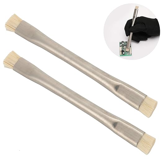 Anti Static Brush 2pcs Electronic Cleaning Brush, Mainboard Motherboard Cleaning Brush ESD Safety Dust Removal Brush Soft Brush for Cleaning Keyboard PCB Mobile Phone Parts