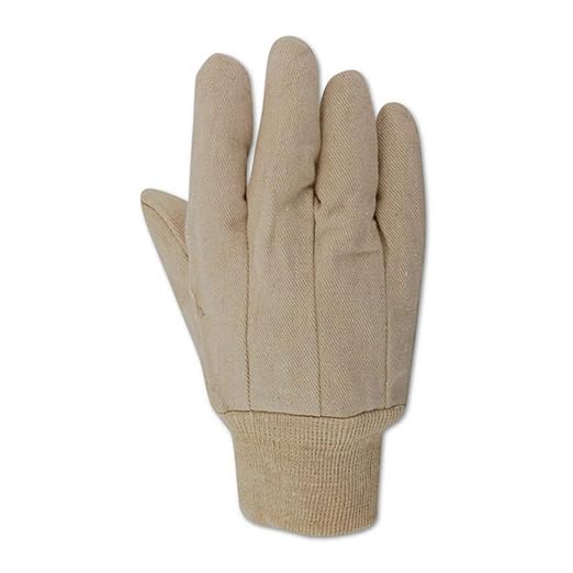 MAGID MultiMaster Straight Thumb Canvas Chore Gloves, 12 pack, Cotton Canvas, Size XL, Natural, T1031-DS