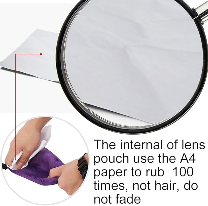 CADeN Lens Pouch Set 4 Pack Replacement Compatible for Canon, Nikon, Sony, Pentax, Olympus (Small, Medium, Large, X Large) Camera Lens Case Bag Thick Protective Neoprene Pouch Soft Plush for DSLR Lens