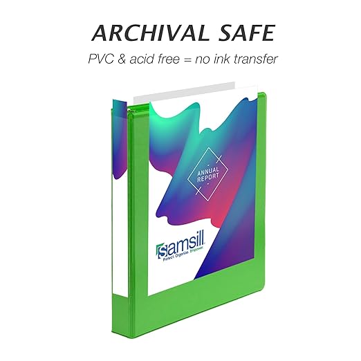 Samsill Durable 1 inch 3 Ring Binder, Made in USA, D Ring Binder, FSC 100% Recycled Chipboard, Island Assortment, 6 Pack