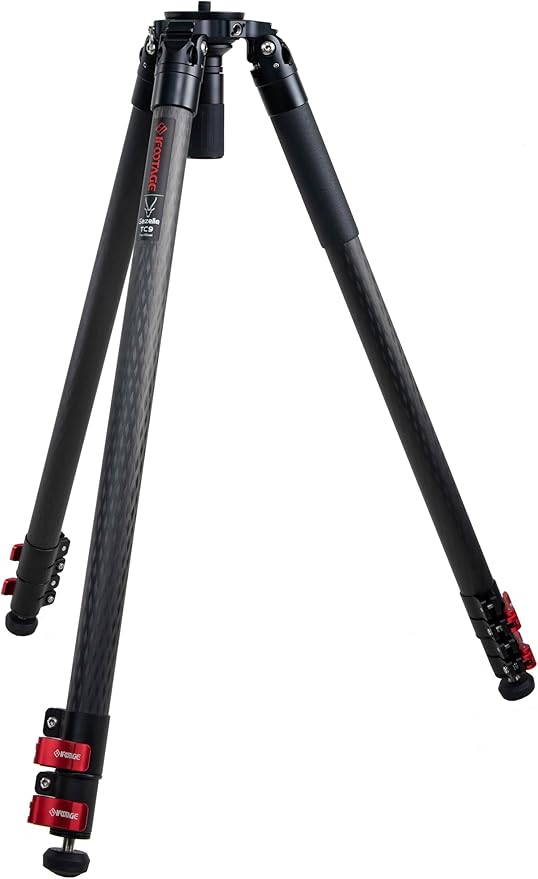 IFOOTAGE Gazelle TC7 Carbon Camera Tripod, 61" Professional Video Tripod 3 Sections with Quick Release Handle,Compatible with DSLR Camcorder