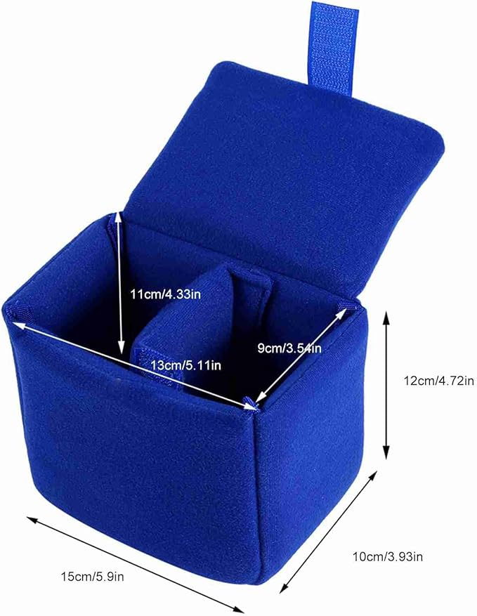Camera Bag Insert, Portable Camera Padded Pouch Liner Pad Shockproof Waterproof Organizer Storage Case Protection Digital Protective Accessory for Travel DSLR Photographing Photographer Beginner Small