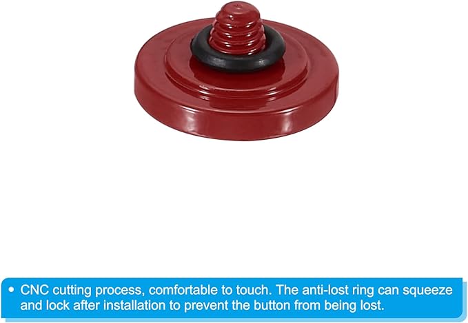 PATIKIL Camera Shutter Button, 2 Pack Soft Shutter Release Button Pure Copper Camera Button Concave Suitable for Nikon for Fujifilm for Leica DSLR/SLR Camera, Dark Red