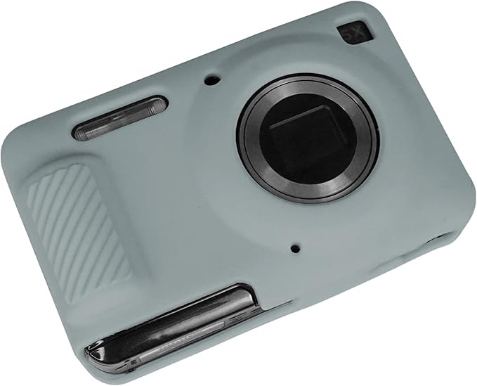 Easy Hood Camera Case for Kodak PIXPRO FZ55, Soft Silicone Cover Anti-Scratch Slim Fit FZ55 DSLR Camera Sleeve Body Skin Travel Protective Case, Light Grey