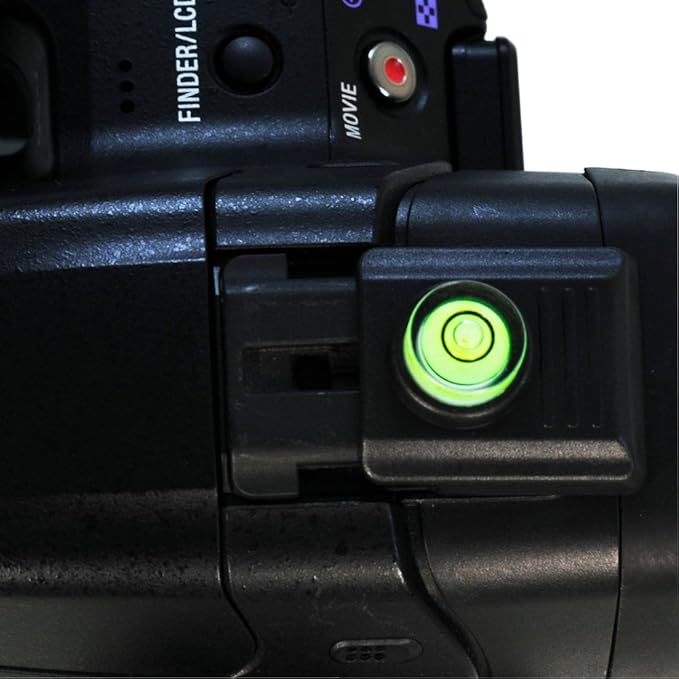 Foto&Tech 2 In 1 Hot Shoe Cover with Bubble Spirit Level Compatible with Sony Alpha A33 A55 A65 A77 A900 A700 A580 A560 A550 A500 A450 A390 A380 A350 A330 A300 A230 & Minolta Maxxum Series SLR Cameras