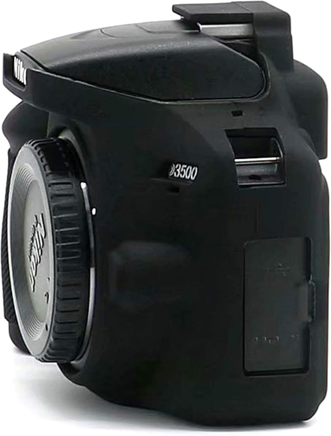 Professional Secure Silicone Camera Cases Bag Housing Rubber Body Skin for Nikon D3500 Digital SLR Camera (Black)