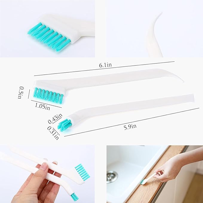 5Pcs Household Cleaning Brushes,Precision Cleaning Brush Kit/Cleaning Tools, for Corner Stain Dirt Clean Brush,Deep Detail Crevice Cleaner Brush Set,ABS+Non-Woven Cleaning Brush 5Pcs/Set