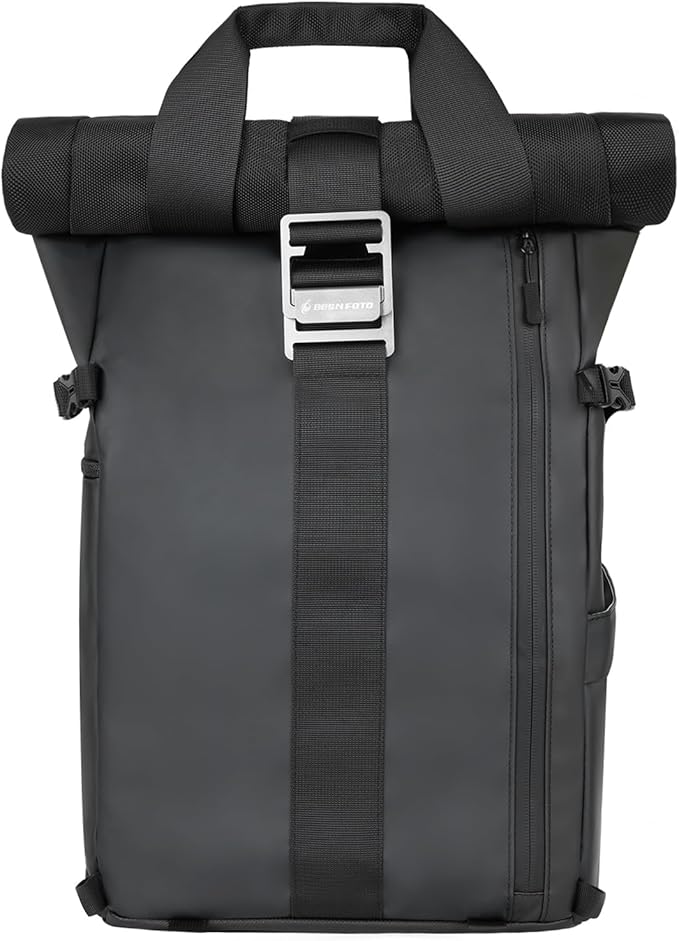 Besnfoto Camera Backpack Waterproof Camera Bag Satchel for Photographer DSLR SLR Mirrorless with Laptop Compartment and Rain Cover