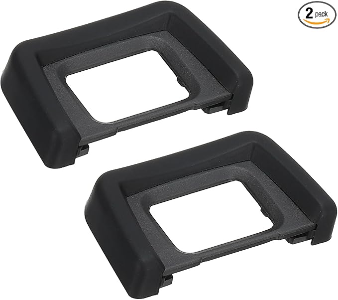 PATIKIL DK-24 Viewfinder Eyepiece Eyecup, 2 Pack Camera Eye Cup Protector for Nikon D5000 D5100 D3000 D3100 Digital Camera Block Flare Scratch Resistance, Black