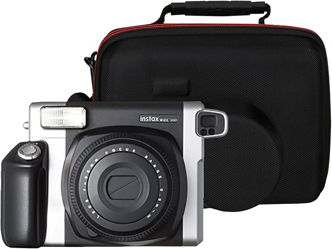 FBLFOBELI Hard Carrying Case For Fujifilm Instax Wide 300 Instant Film Camera, Portable Travel Shockproof Camera Storage Bag With Shoulder Strap (Case Only)