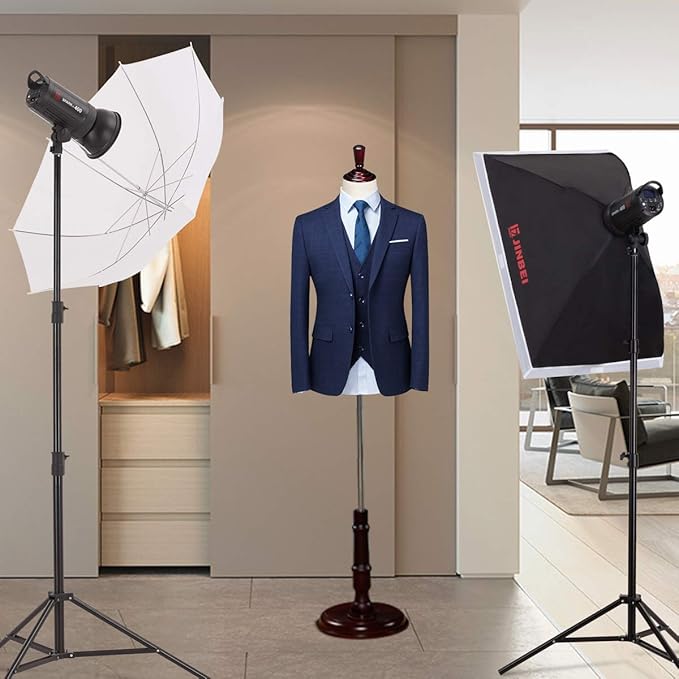 Jinbei Professional 33"/84cm White Translucent Reflector Umbrella Lighting Diffuser for Photography Studio Video Continuous Light Flash Strobe Light